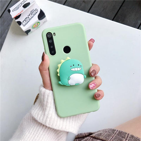Image of Samsung Galaxy A50 A30 A40 A20 A10 A70 A60 A80 A7 2018 A10E Silicone cartoon phone holder case stand soft back cover Coque