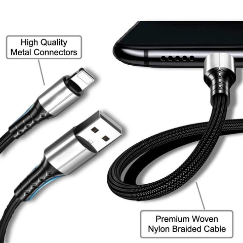 Image of 3A smart charging cable fast charger thick OD 3ft 5ft