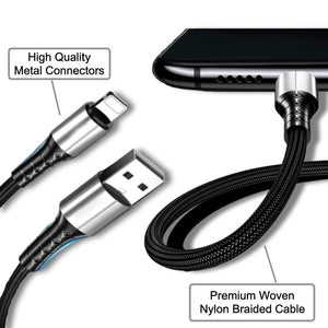 3A smart charging cable fast charger thick OD 3ft 5ft