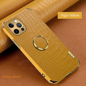Samsung Galaxy S Note sery case Crocodile leather design cover with ring holder