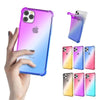 Gradient double colors TPU Soft Clear Case for iPhone X 8 7 6 iphone 11 12 sery