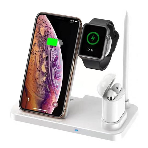 Image of 4 in 1 design Wireless Charger for new apple iPhone iWatch airpods apple pencil stand