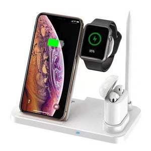 4 in 1 design Wireless Charger for new apple iPhone iWatch airpods apple pencil stand