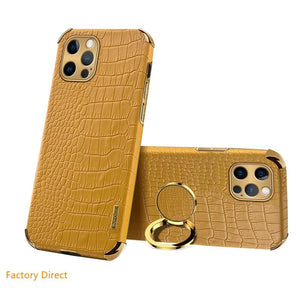 Oneplus 9 9pro 9proplus case Crocodile leather design cover with ring holder