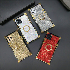 iphone 12 MINI PRO MAXLuxury Bling Glitter Cover for X XS MAX XR 6 6S Plus Soft Square Phone Case for iphone 11 PRO MAX 7 8 Plus Coque