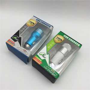 Metal Dual USB port Car Charger Safety Hammer car charger plug