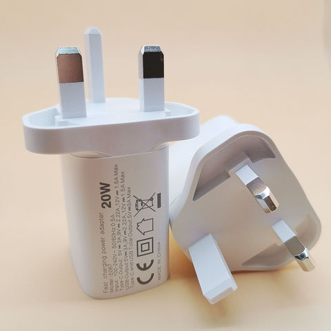 Image of 20W PD USB C phone Charger UK standard with CE Certificate UK regulations