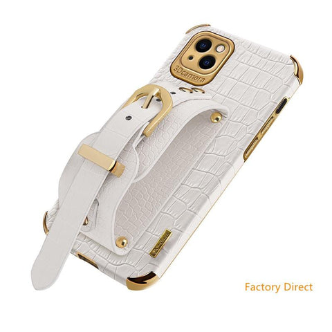 Image of New Crocodile leather case with wrist strap for Samsung S Note sery models