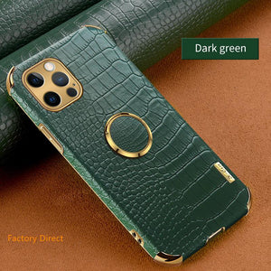 Samsung Galaxy S Note sery case Crocodile leather design cover with ring holder