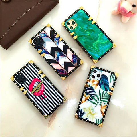 Image of Samsung Galaxy A21S A20S A30 Phone Case Colorful Flower Lips Square Cover Soft with ring holder for A12 A22 A32 A42 A52 A72 A10E A20E M30 M31 A31