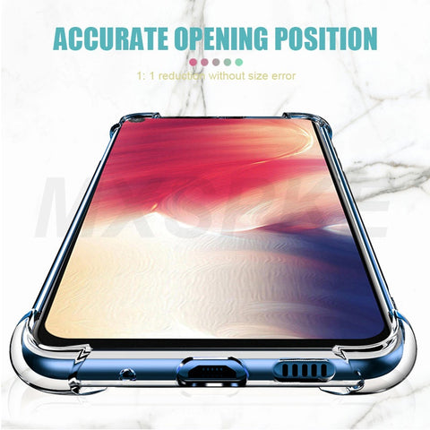 Image of Samsung Galaxy A70E A22 A82 A32 5G A72 4G Case Samsung A90 A80 A70 A60 A50 A40 A30 A20 Luxury Shockproof Transparent Case For A41 Phone Case Cover