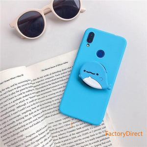 Samsung Galaxy A50 A30 A40 A20 A10 A70 A60 A80 A7 2018 A10E Silicone cartoon phone holder case stand soft back cover Coque