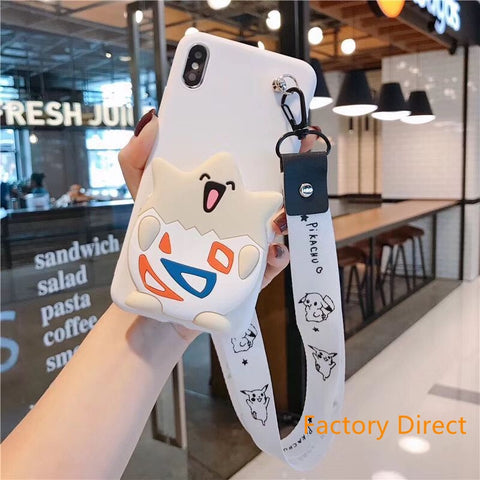 Image of Samsung A11 21S  A31 A71 phone case GalaxyA5 A6 A9 A10S A20S A12 A22 A32 A42 A52  pop mon go casing with card wallet change purchase key card bag with cross body strap back cover