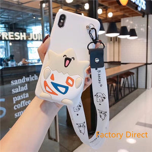 Samsung A11 21S  A31 A71 phone case GalaxyA5 A6 A9 A10S A20S A12 A22 A32 A42 A52  pop mon go casing with card wallet change purchase key card bag with cross body strap back cover