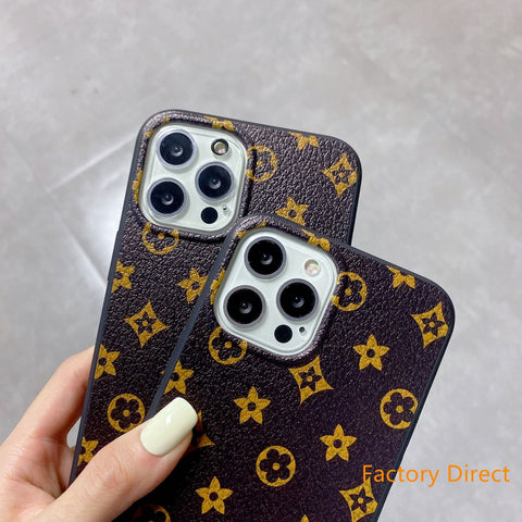 Image of Samsung Case A80 A10 A20 A30s A50 s A70 Classic LV brand pattern leather casing for Galaxy S9 plus S10 plus S20 S21 plus S30 ultra back cover