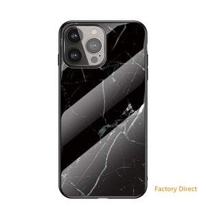 Marble design glass back cover case for Nokia