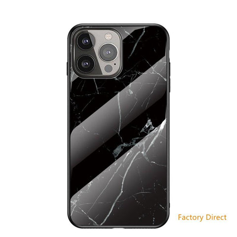 Image of Marble design glass back cover case for Samsung M Sery Note Sery