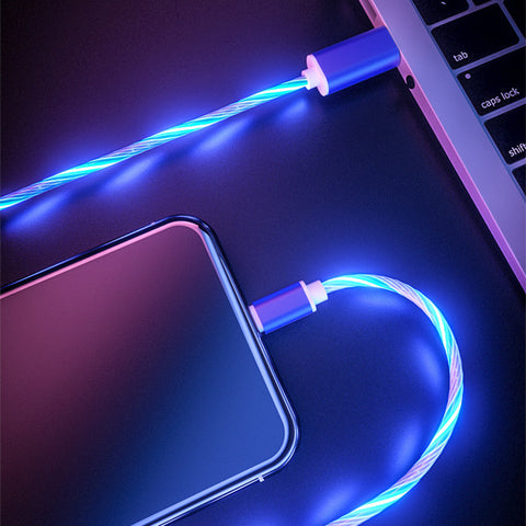 Image of Flow LED light durable fast charging cable