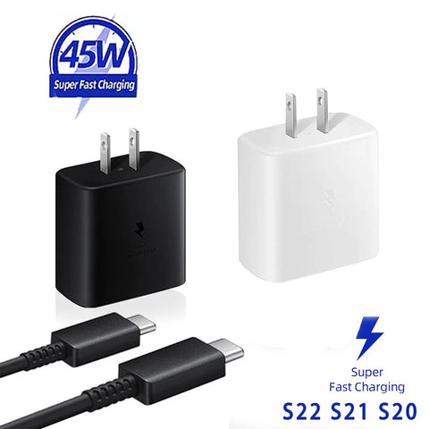 Image of 45W Fast charger KIT For Samsung mobile phones S20 21 22 23