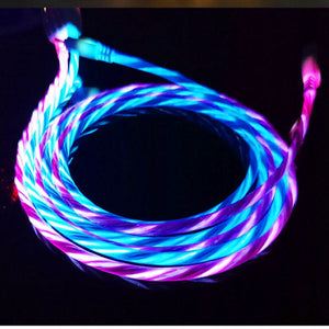 Flow LED light durable fast charging cable