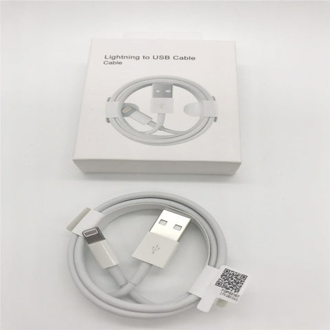 Image of AA+ White iPhone USB Cable Charger 2A speed fast charging