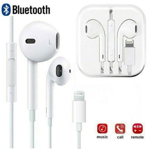 iPhone 14 13 12 11 X 8 7 Earphones with lightning pin [Calls + Music]