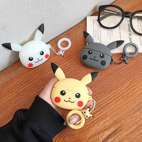 Image of 3D Cartoon pikachu airpod case Earphone Cases For Apple Airpods G1/2/ pro/3