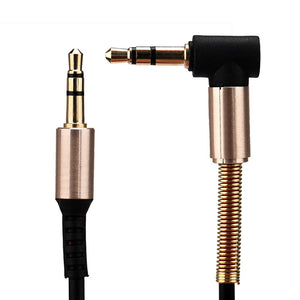 90 degree right angle aux cable 3.5 mm male to male audio cord