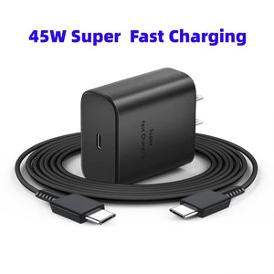 45W Fast charger KIT For Samsung mobile phones S20 21 22 23