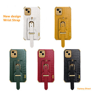 New Crocodile leather case with wrist strap for Samsung S Note sery models