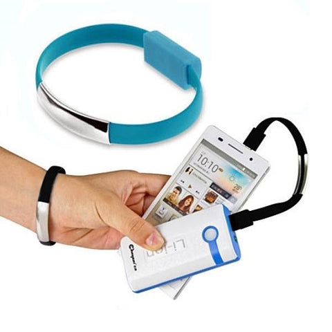 Image of Upgraded short usb cable Bracelet wristband for iPhone Android  typec