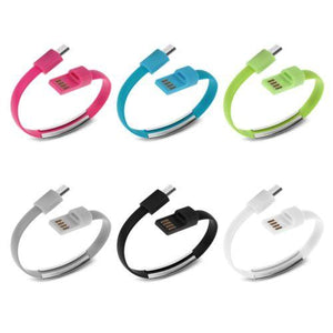 Upgraded short usb cable Bracelet wristband for iPhone Android  typec