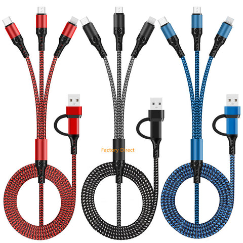 Image of 5in1 Fast charging  Cables micro USB PD / Lightning / USB-C