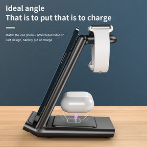 3in1 Fast charging Wireless Chargers for iPhone android phones iWatch airpods