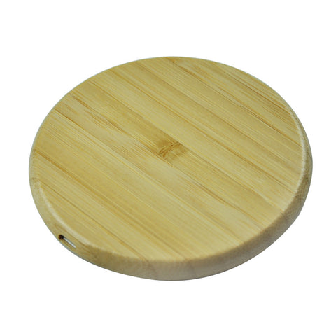 Image of Wood bamboo 15W Fast Charging Wireless Charger for mobile phones