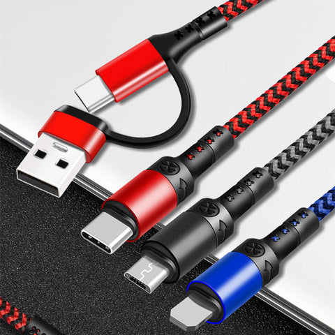 Image of 5in1 Fast charging  Cables micro USB PD / Lightning / USB-C