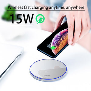 Super Safe 15W Fast Charge Wireless Charger for smart phones