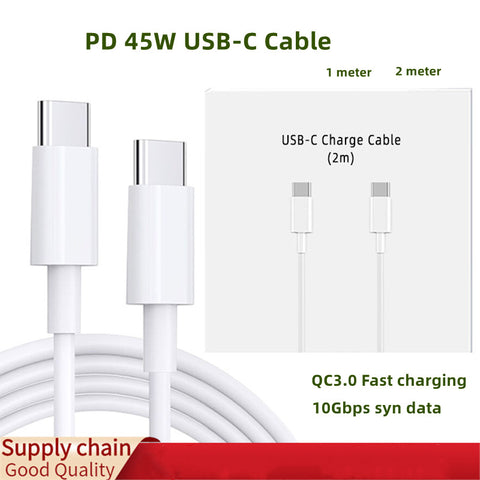 Image of 45W USB-C Fast charging cables