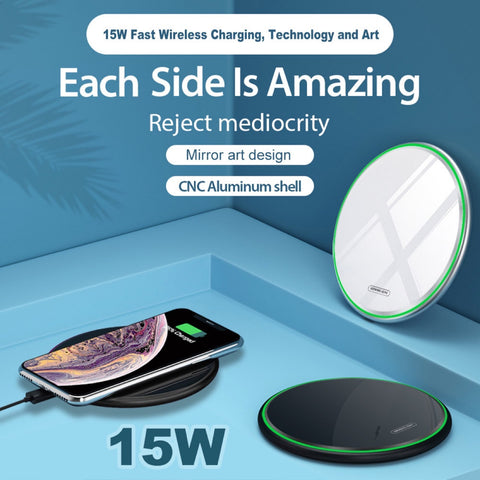 Image of Super Safe 15W Fast Charge Wireless Charger for smart phones