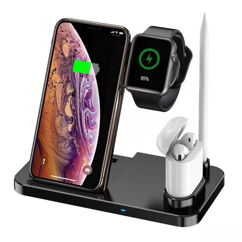Image of wholesale apple accessories stand wireless charger iphones iwatches airpods pencils desk top stand